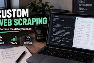 build a custom web scraper for data extraction and automation