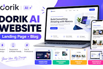 design a modern dorik ai website landing page or blog