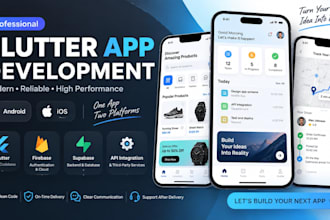 develop a professional flutter apps
