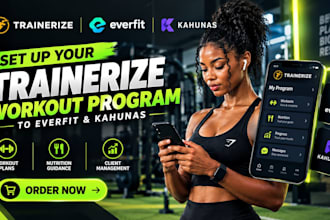 set up your trainerize workout program to everfit kahunas trainerize fitness app