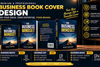 design premium business book cover, ebook cover and KDP paperback