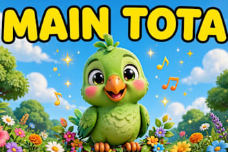 design viral kids story youtube thumbnails like main tota