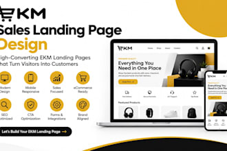design ekm sales landing page redesign ekm landing page ekm ecommerce expert
