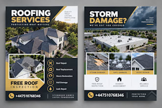 create roofing door hanger designs for storm damage inspections and repair leads