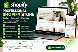 shopify website redesign shopify store