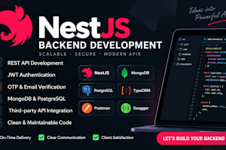 develop rest apis and backend applications using nestjs