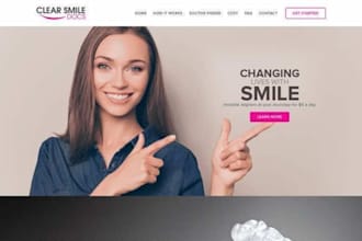 buuild wix orthodontist website braces consultation booking wix ortho website