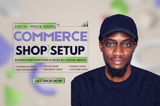 set up and manage facebook shop, instagram shop, tiktok shop, online shopping