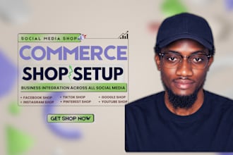 set up and manage facebook shop, instagram shop, tiktok shop, social commerce