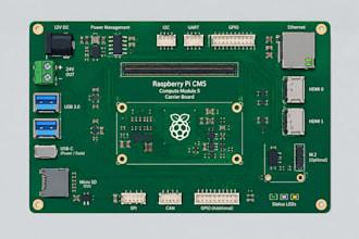 design raspberry pi cm5 custom pcb and develop embedded firmware