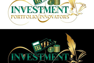 design modern finance business logo branding and identity