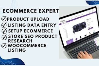 shopify product upload listing optimization data entry lister ecommerce store va