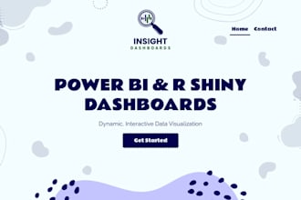 create dynamic and interactive powerbi and rshiny dashboards
