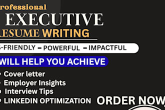 write a powerful executive resume for senior professionals