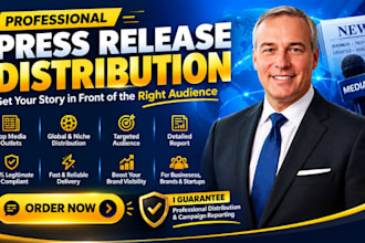 distribute your press release to journalists and targeted real media outlets now