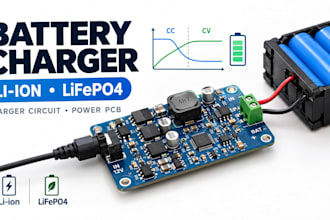 design lithium ion lifepo4 battery charger circuits and power pcb projects