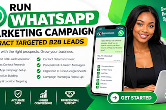 run whatsapp marketing campaign  extract targeted b2b leads