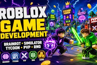 create roblox brainrot game, simulator, tycoon, pvp and rng game