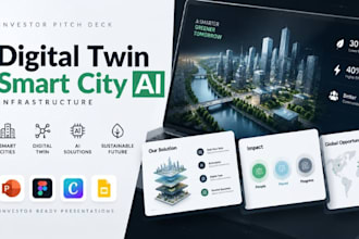 design digital twin smart city infrastructure ai investor pitch deck