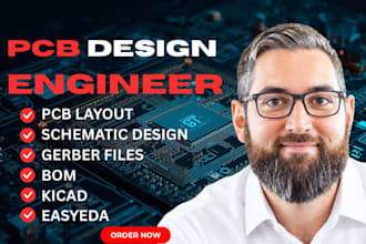 design pcb layout, schematic, rf, flex pcb and generate gerber files