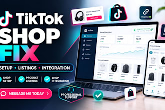l troubleshoot and fix tiktok shop setup and listing issues