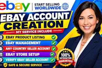 do ebay seller account, ebay account creation, ebay setup for non USA residents