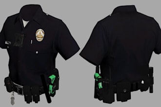 create custom eup clothing uniforms and department packs for fivem pd servers