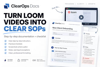 turn your loom video into a clear sop and checklist