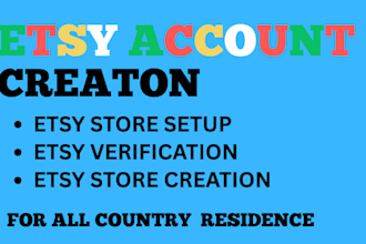 create and set a professional etsy seller account and shop