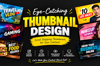 design amazing youtube thumbnail