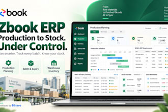 build a custom erp web app for manufacturing and distribution