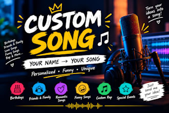 create a custom song with your name, lyrics and idea