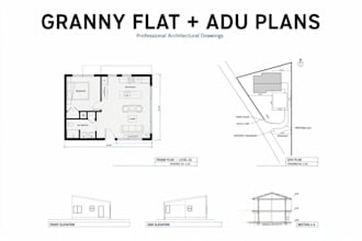 design granny flat and adu plans with professional architectural drawings