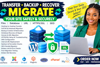 website transfer woving backup URL https database recovery file  SEO migration