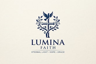design a elegant christian logo for your brand