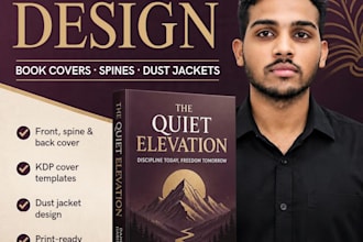 design KDP book covers, spines, and dust jackets