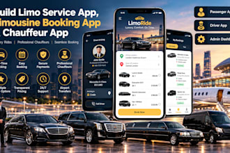 build limo service app, limousine booking app and chauffeur app