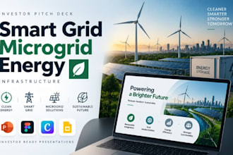 design smart grid microgrid energy infrastructure investor pitch deck