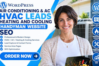 design air conditioning ac hvac leads heating and cooling handyman website SEO