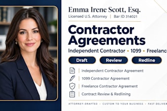 draft a 1099 contractor agreement for your business