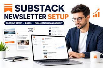 setup substack account substack newsletter post substack publication management