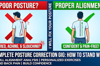 analyze your standing posture and create a personalized alignment plan