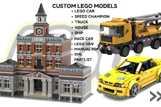 design custom lego house building moc with instructions and parts list
