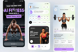 develop health fitness app, ai fitness app, nutrition app
