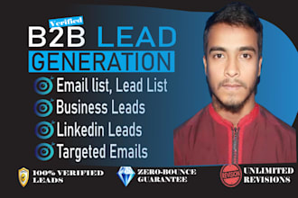 provide b2b lead generation and email list building service