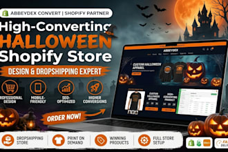design a high converting halloween shopify store