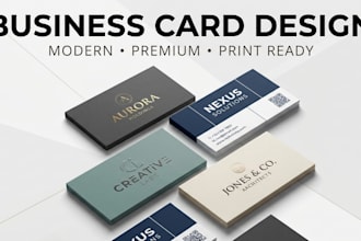 design visiting card, double sided card, qr code card, business card, brand id
