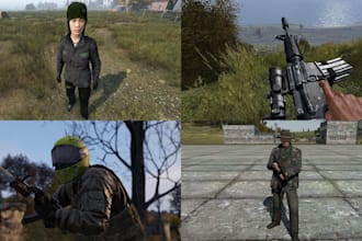 make custom clothing, weapons, gears, and skins for your dayz server
