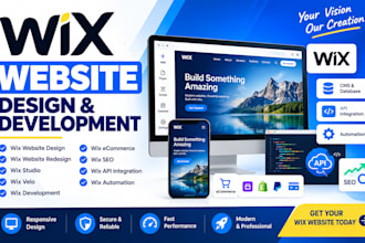 setup redesign wix website design wix website wix studio website development