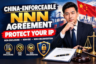 draft china enforceable nnn agreement to protect your product design